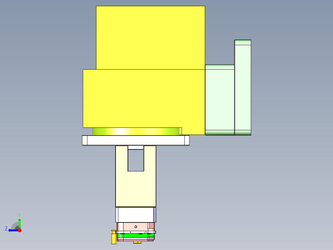 ZX550-笔记本CNC工装夹具三维模型CNC7-0526右视图