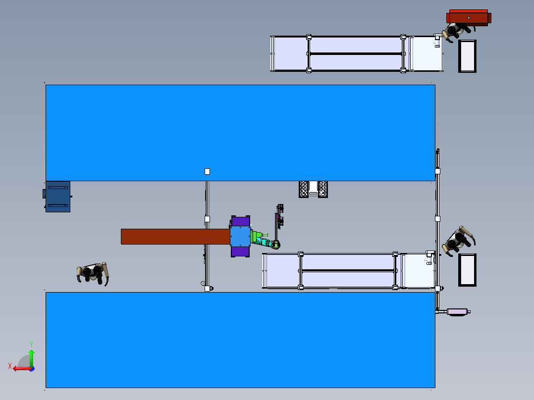 注塑连线自动化设备sw20后视图