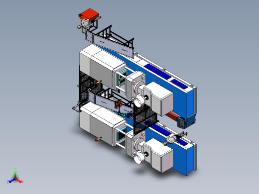 注塑连线自动化设备sw20正等轴测缩略图