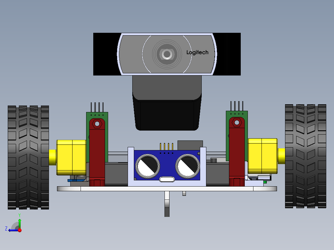 带摄像头的编程小车sw23可编辑右视图