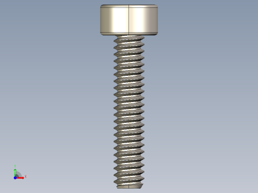 Screw_DIN_912_M1.6x8F_A2.STEP公制内六角螺钉前视缩略图