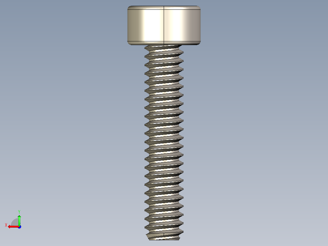 Screw_DIN_912_M1.6x8F_A2.STEP公制内六角螺钉后视图