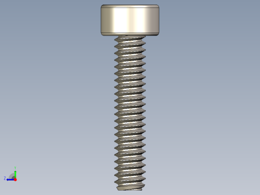 Screw_DIN_912_M1.6x8F_A2.STEP公制内六角螺钉右视缩略图