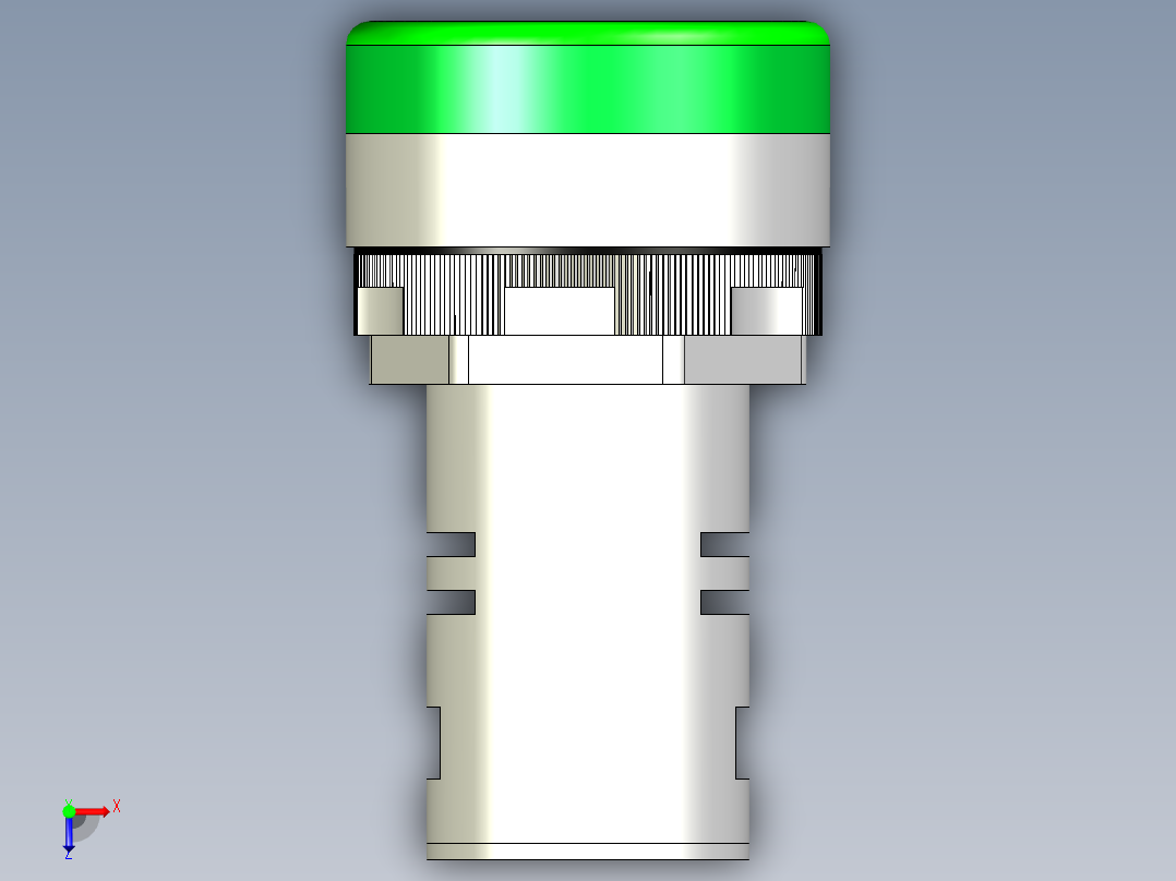 德力西电气LD11-22D绿俯视图