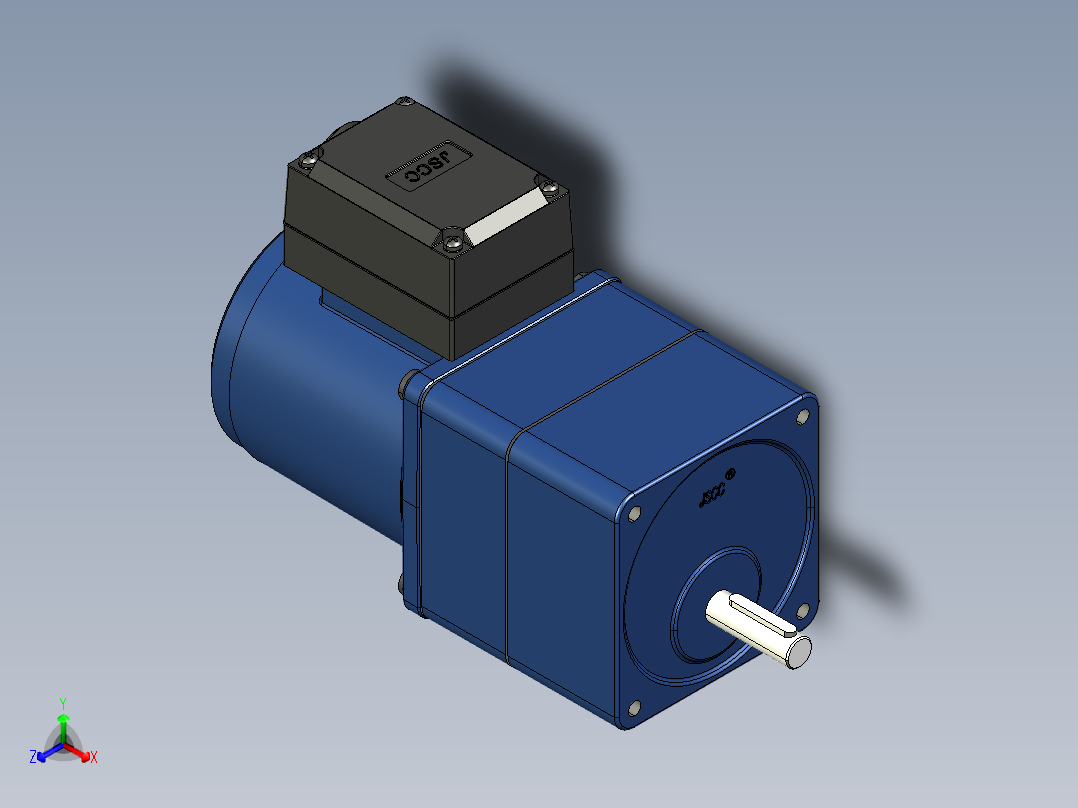 YT系列调速电机-25yt01-1800正等轴测图
