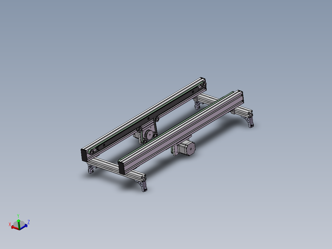 0.8米0.34米双带输送机构