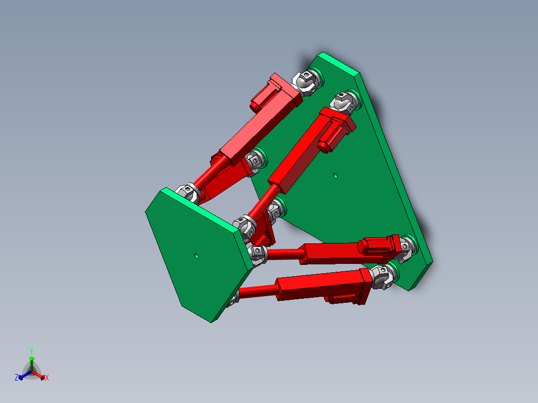 Stewart平台=669365==40正等轴测图