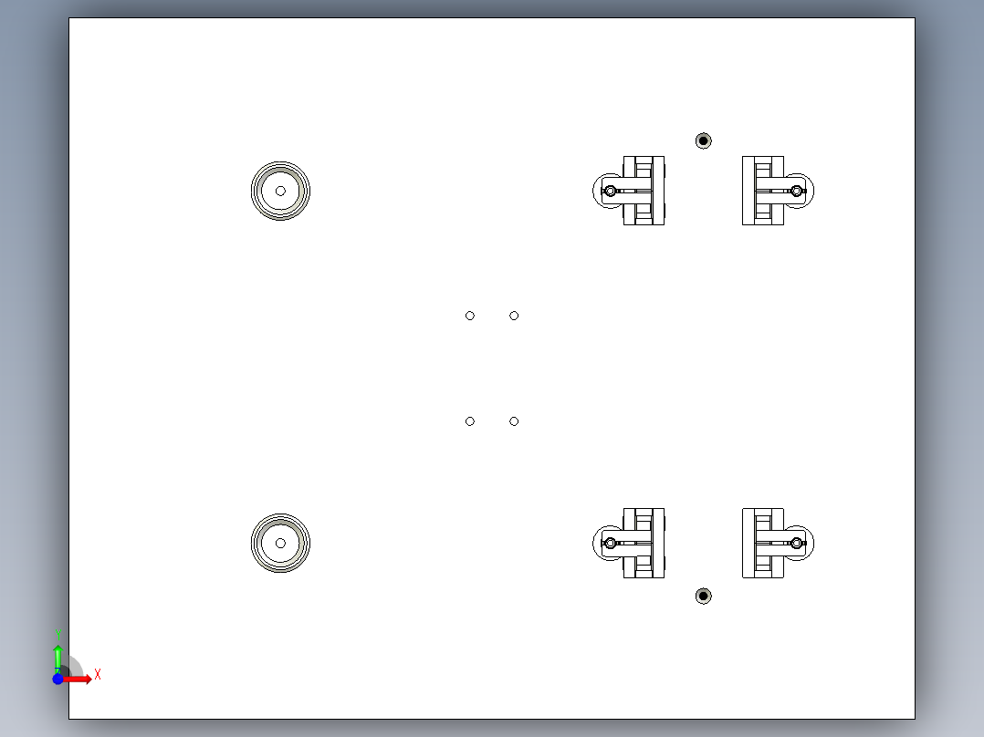 注塑机埋钉治具前视图