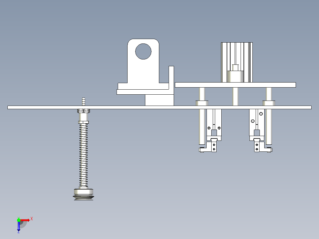注塑机埋钉治具俯视图