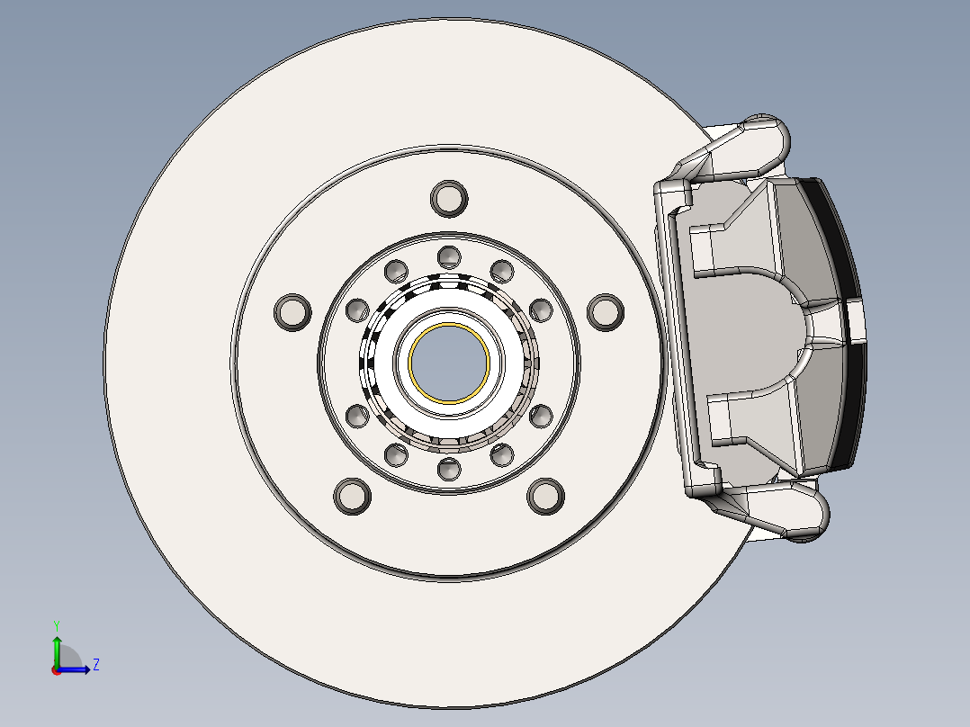 刹车系统(10)左视图