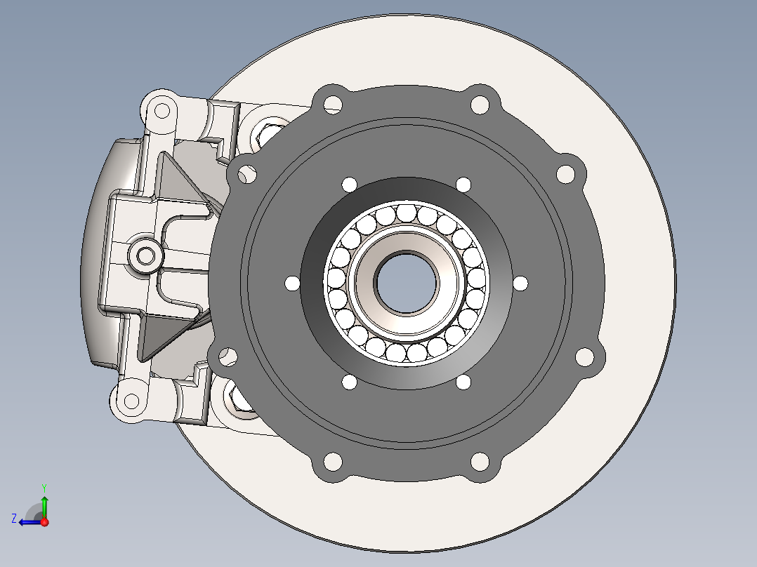 刹车系统(10)右视图