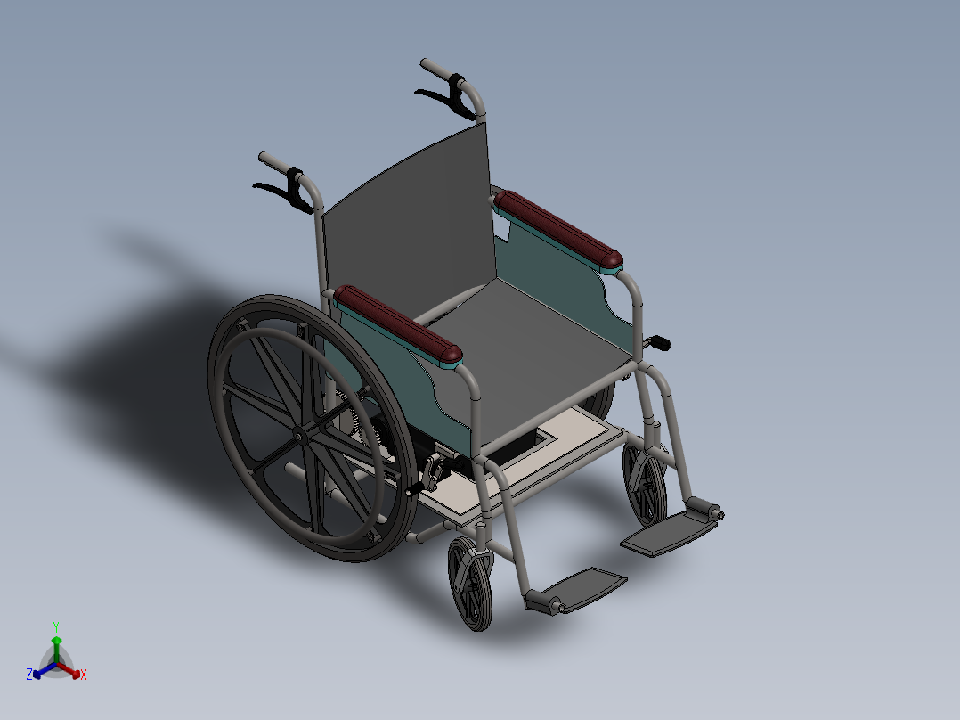 椅子、凳子(30)正等轴测图