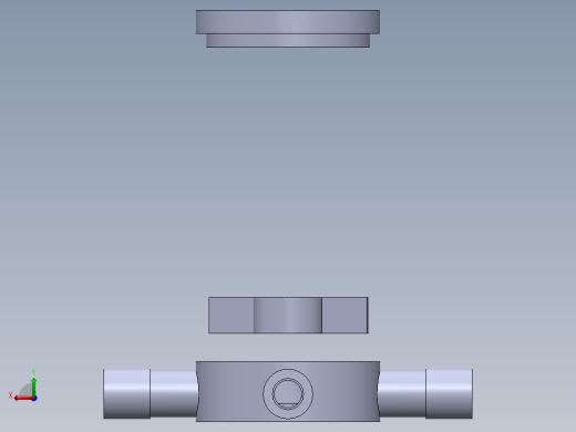 微型伺服分配水T形阀后视缩略图