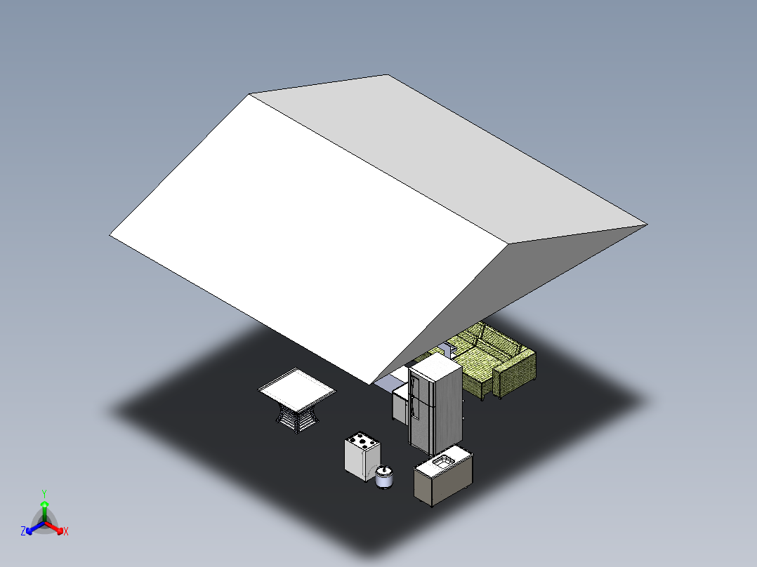 房子、建筑(192)正等轴测图