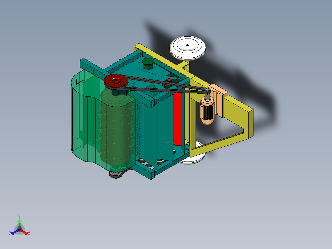 自动打谷脱粒机