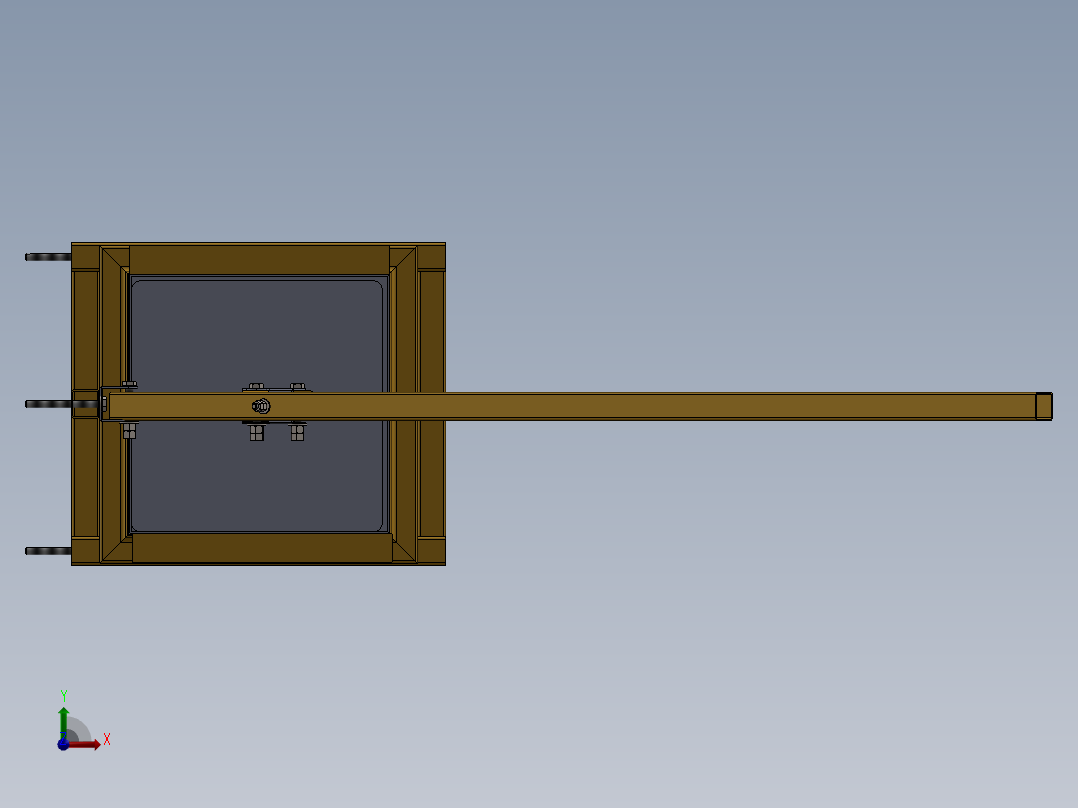 壁挂式椰子压砖机-V1前视图