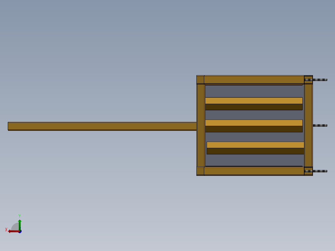 壁挂式椰子压砖机-V1后视图