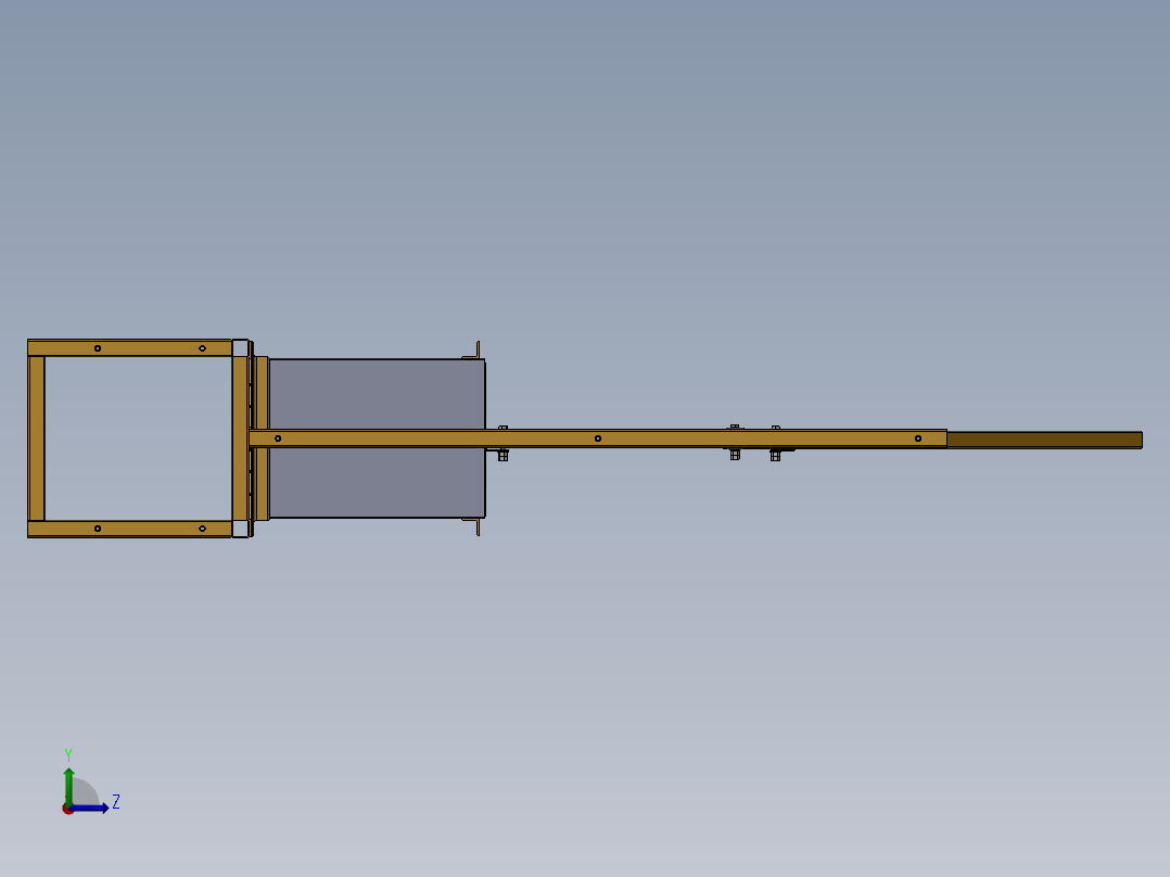 壁挂式椰子压砖机-V1左视图