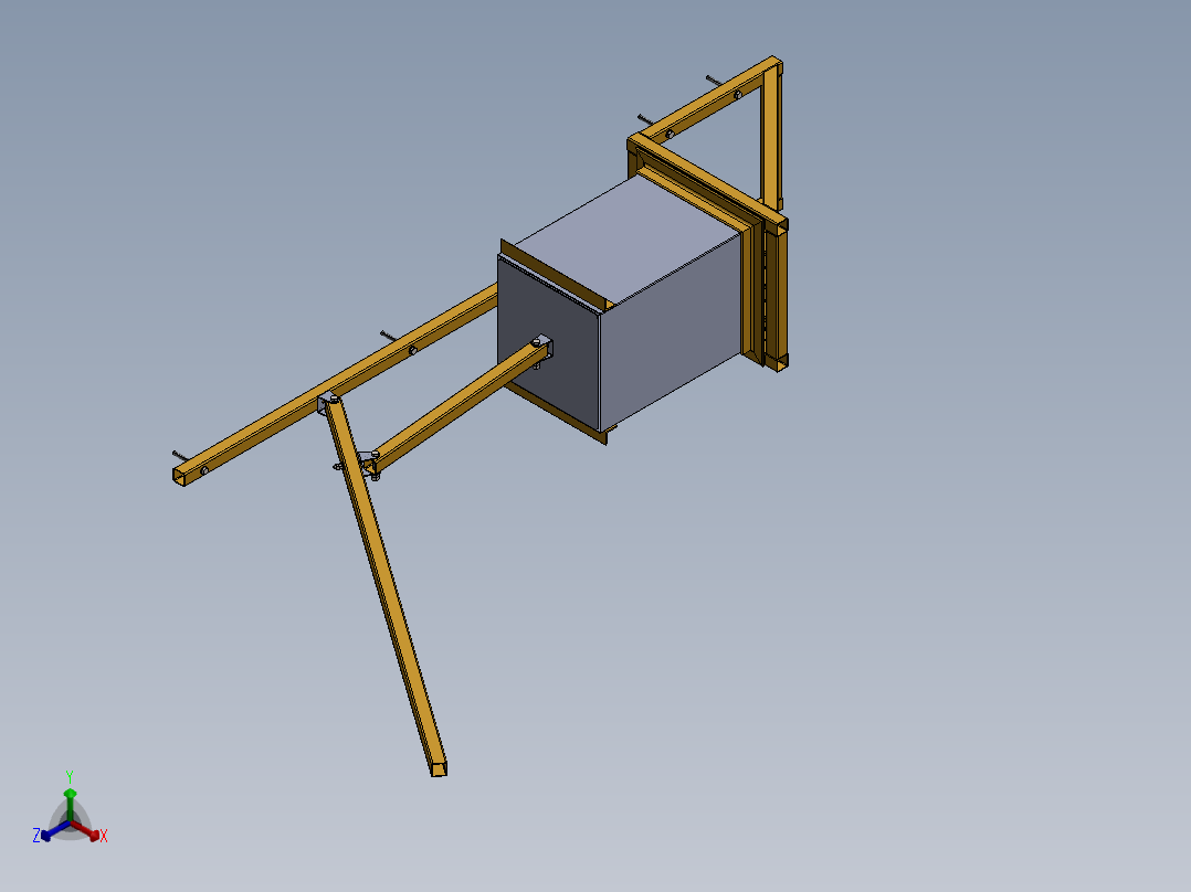 壁挂式椰子压砖机-V1正等轴测图