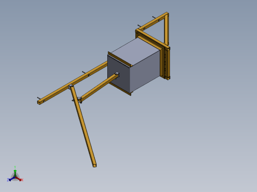 壁挂式椰子压砖机-V1正等轴测缩略图