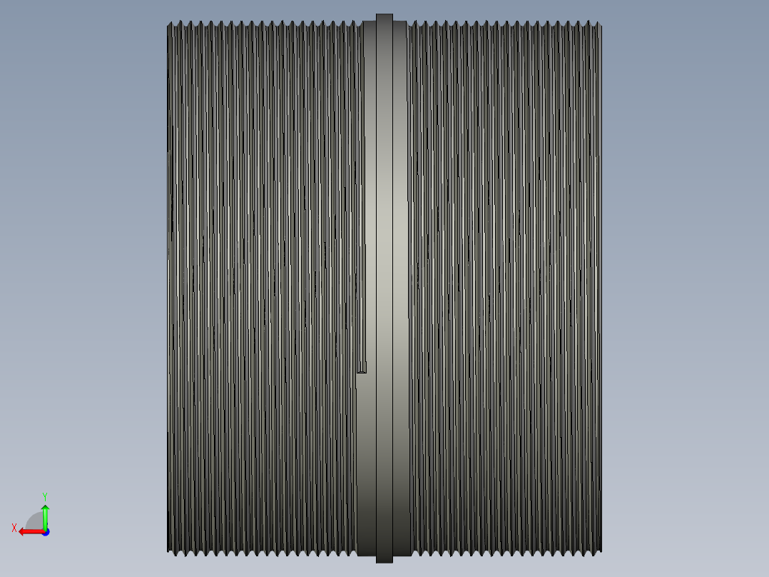 螺纹管对丝-圆边等径 DN100后视图