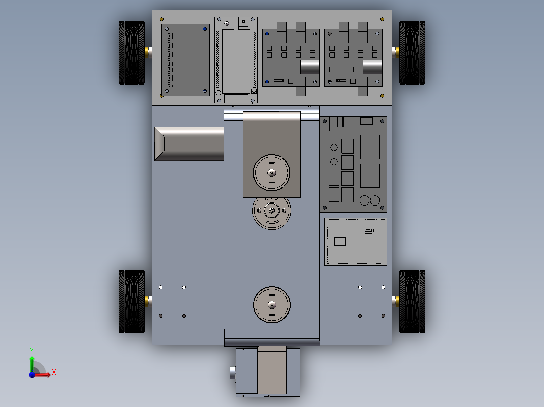 除锈打磨小车  sw20前视图