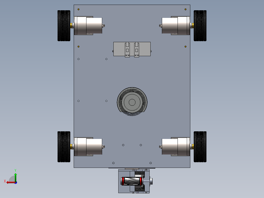 除锈打磨小车  sw20后视图