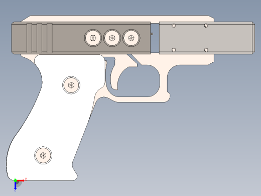 gb22手枪 6.8口径完整修复版本 含工程文件图