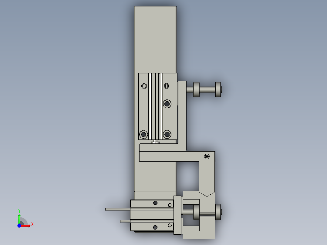 大铝件切膜装置前视图