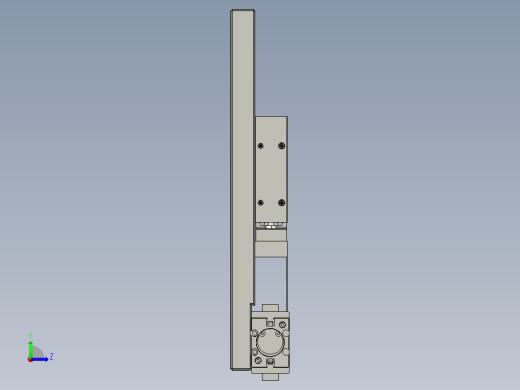 大铝件切膜装置左视缩略图