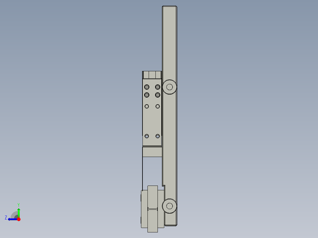 大铝件切膜装置右视图