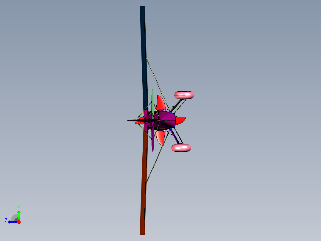 追踪定位的遥控飞机右视图