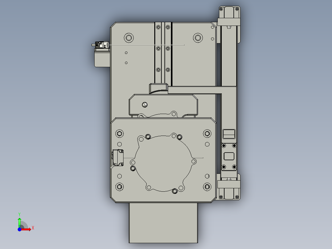 ZK05005泵盖推出组件前视图
