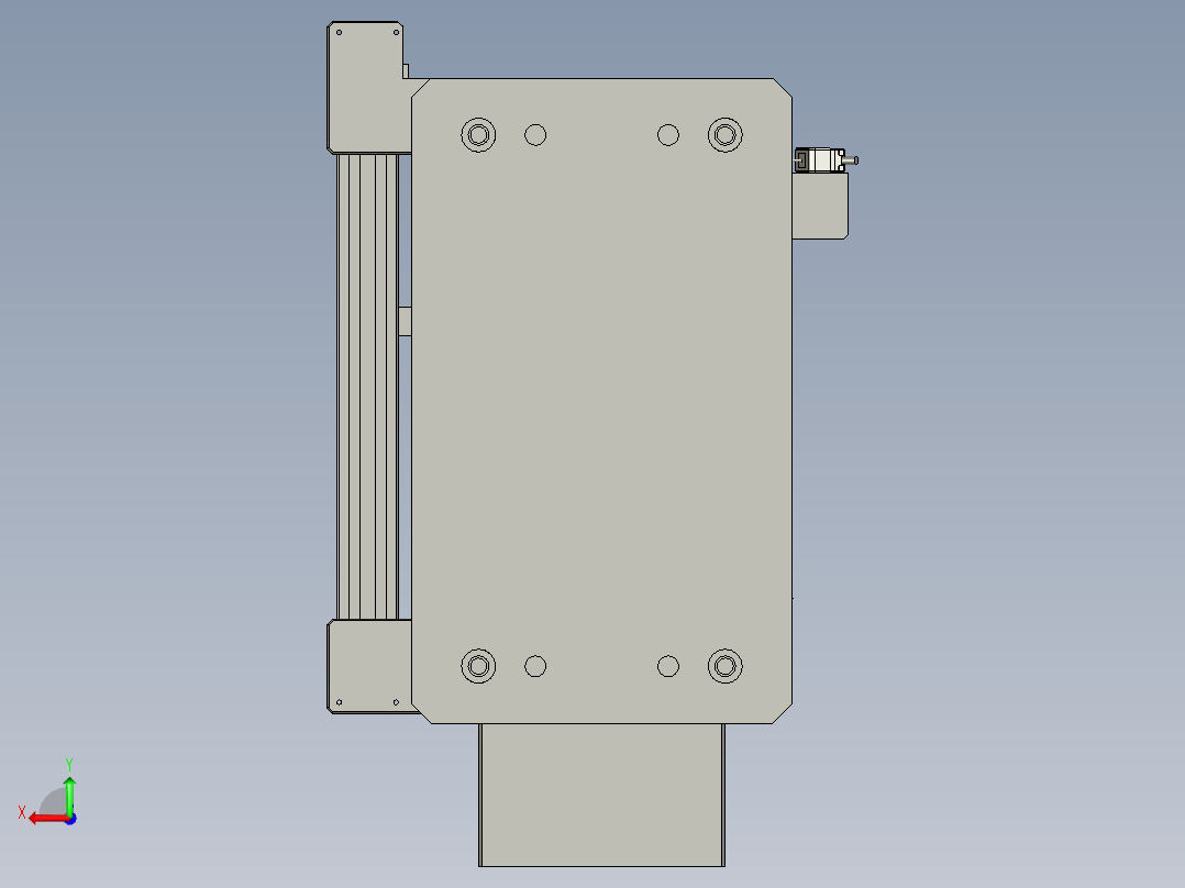 ZK05005泵盖推出组件后视图