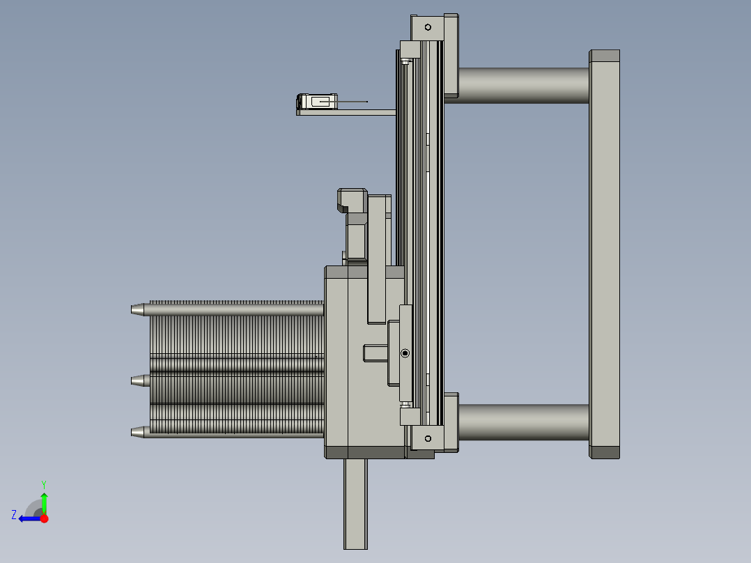ZK05005泵盖推出组件右视图