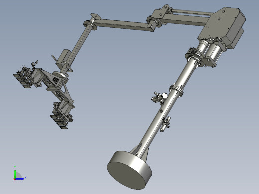 冲压产品用搬运机械手装置左视缩略图