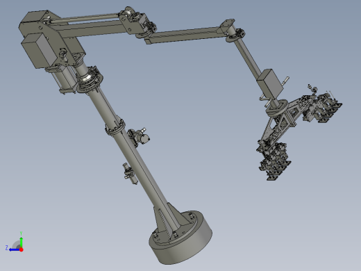 冲压产品用搬运机械手装置右视缩略图