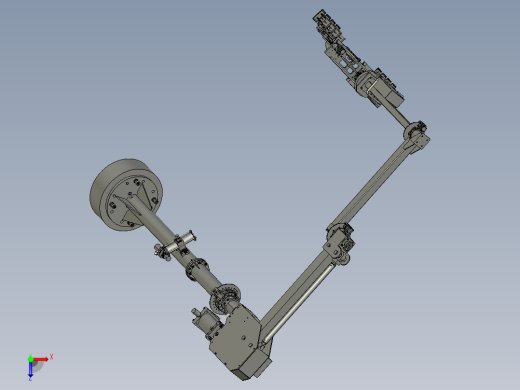 冲压产品用搬运机械手装置俯视缩略图