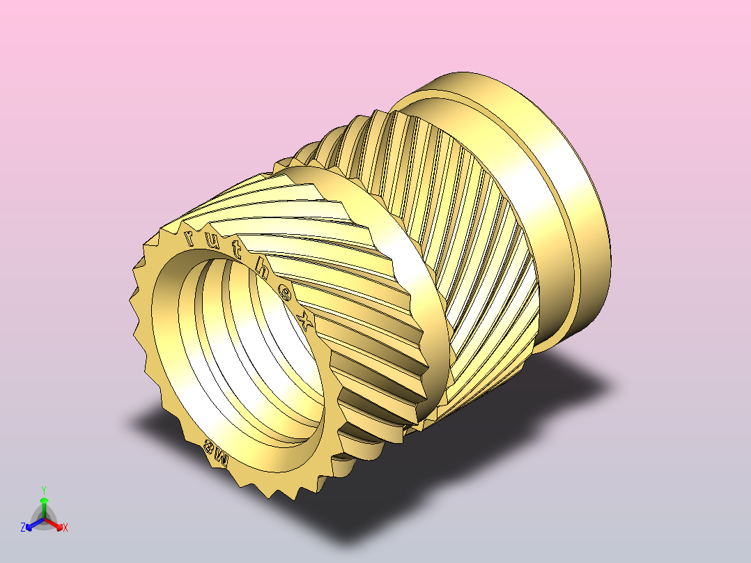 Ruthex螺纹嵌件主视图