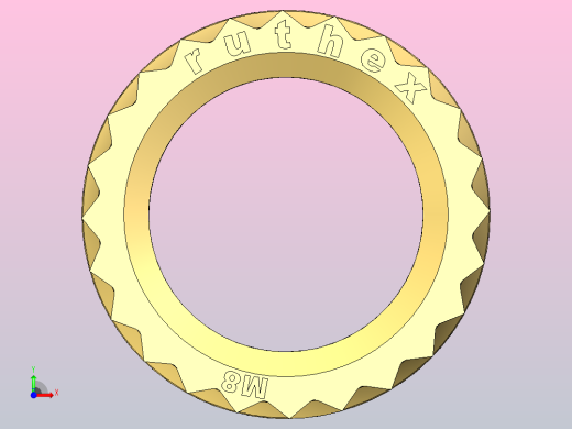 Ruthex螺纹嵌件前视缩略图