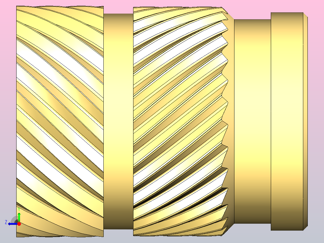 Ruthex螺纹嵌件右视图