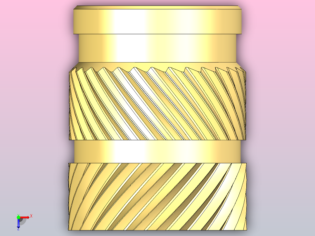 Ruthex螺纹嵌件俯视图