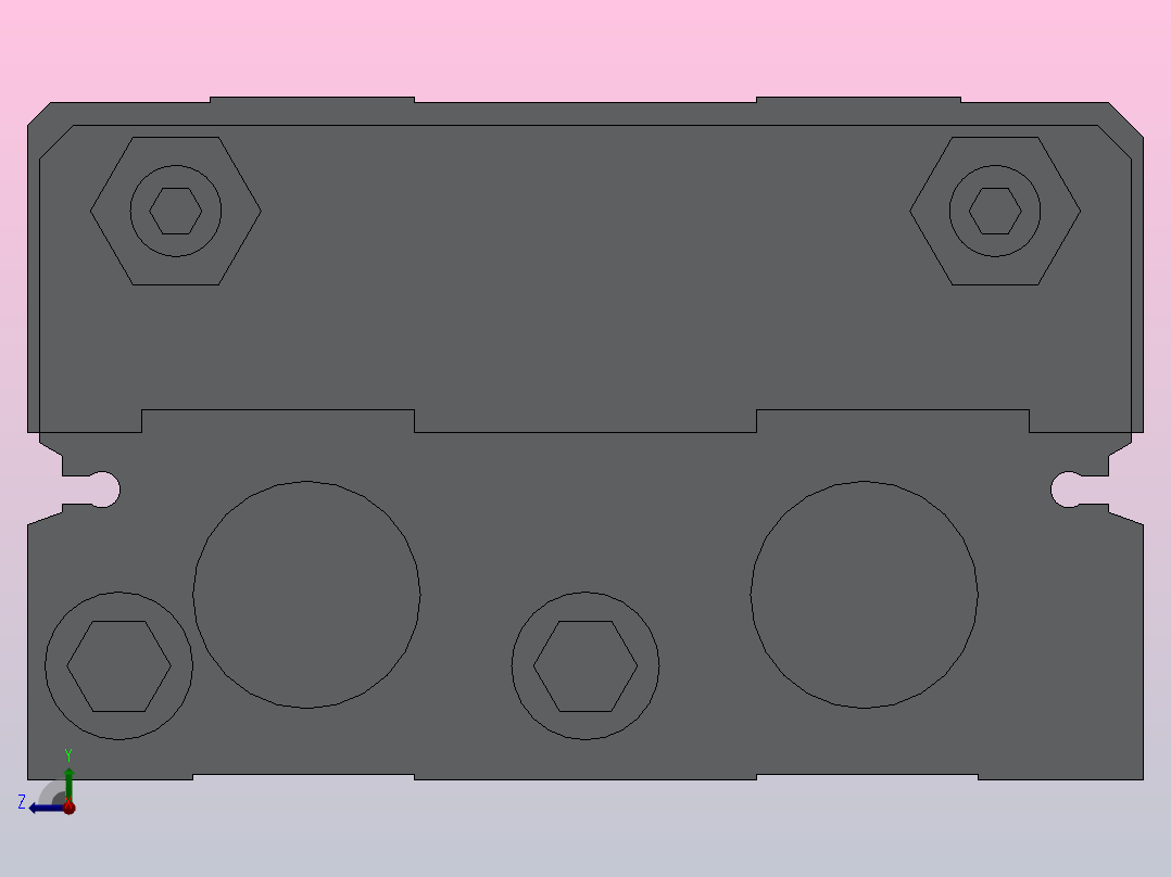 精确气动滑台(循环式直线导轨)HMXF20[HMXW20-150]右视图