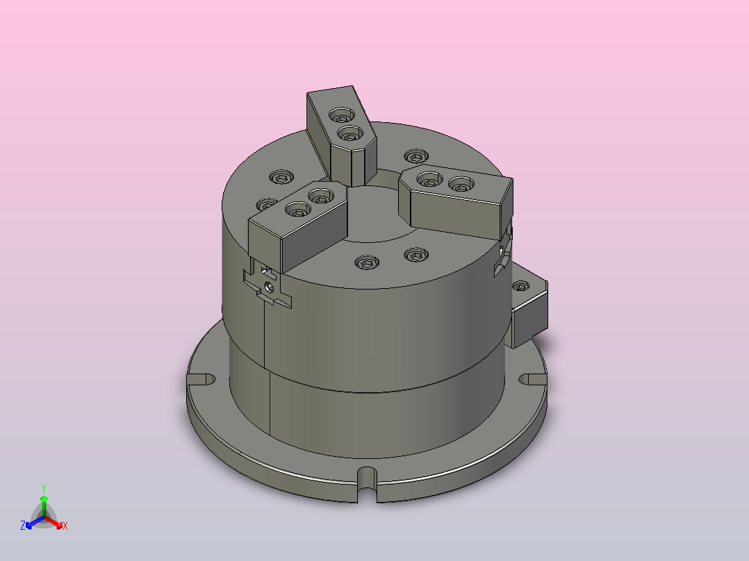 VH中空立式夹头[VH-208]主视图