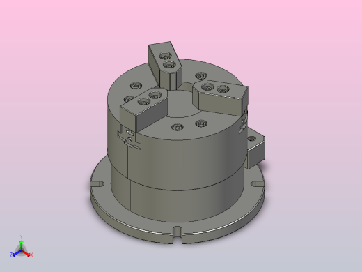 VH中空立式夹头[VH-208]正等轴测缩略图