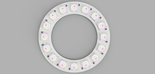 WS2812B环8至45 LED白色PCB缩略图