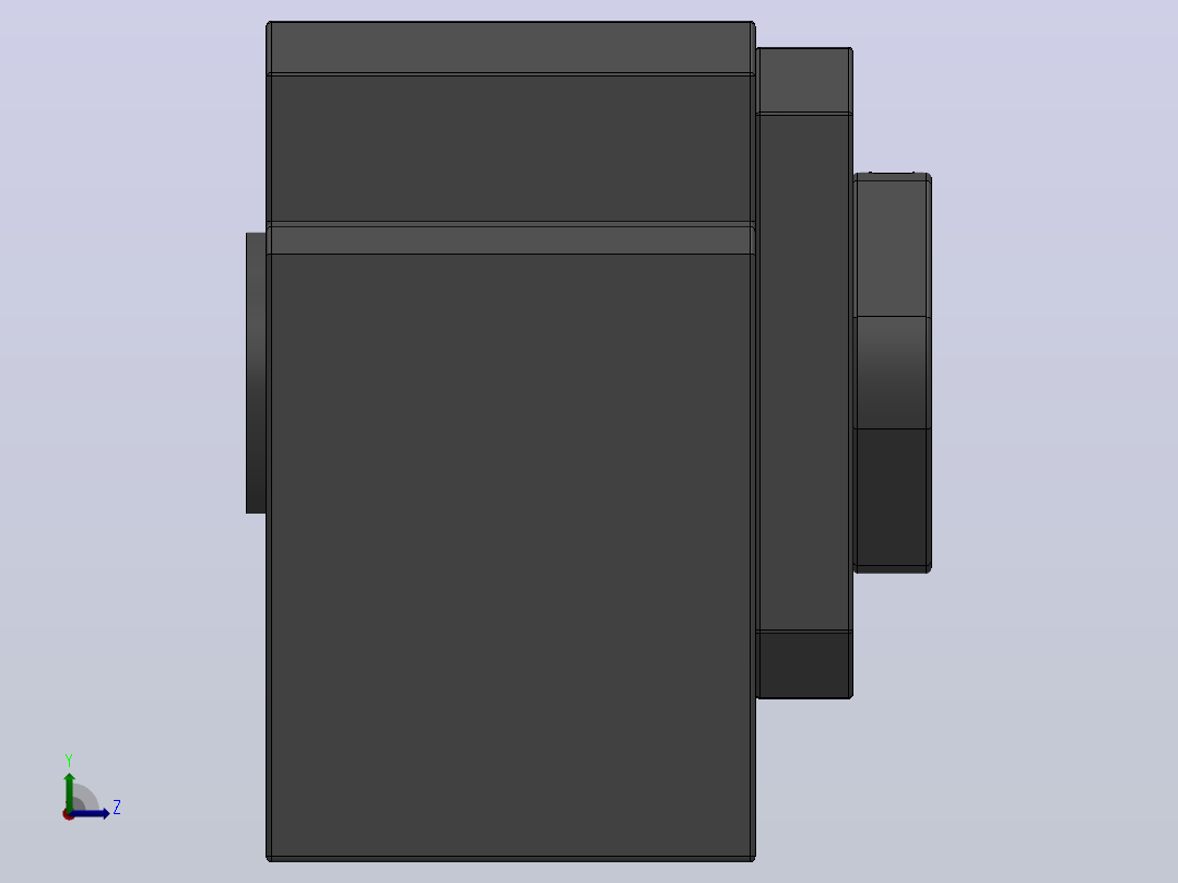 BK丝杆支撑座[BK12]左视图