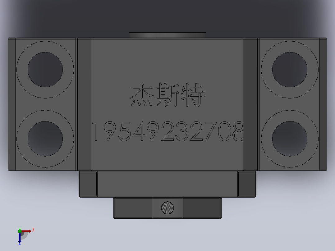 BK丝杆支撑座[BK12]俯视图