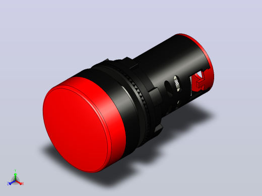 LED 信号灯 AD22-22DS AC-DC 24V AMPL4 22MM指示灯报警灯正等轴测缩略图