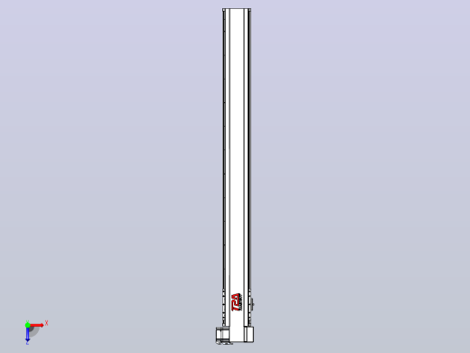 皮带直线轴半封闭可选导轨TPA-HNB-120D-110-L1100-RP-Y-P40-N3俯视缩略图